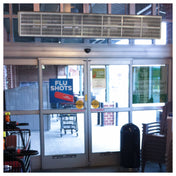 Curtron E-CFD-36-1-EH Heated Efficient Commercial Front Door Air Curtain 36" Wide