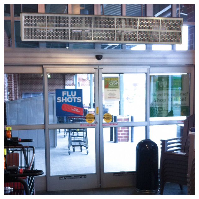 Curtron E-CFD-36-1-EH Heated Efficient Commercial Front Door Air Curtain 36" Wide