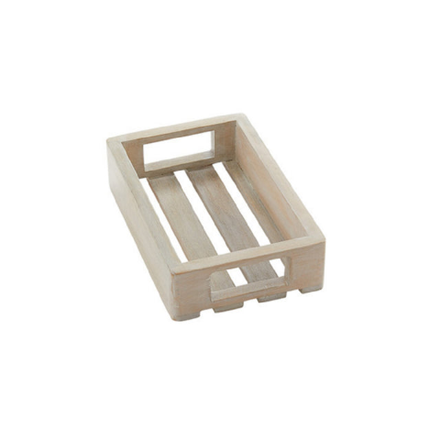 American Metalcraft MWHS1 Wooden Crate Sun-Bleached 10-1/8" L