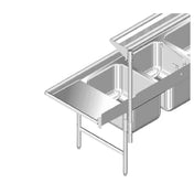 Advance Tabco K-498 Tubular Overshelf 12" Wide (min. 3 Ft.) (per Linear Foot)