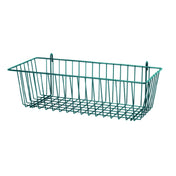 Quantum SG-B1775P Store Grid Basket 17-3/8"W X 7-1/2"D X 5"H Green Epoxy Antimicrobial Finish