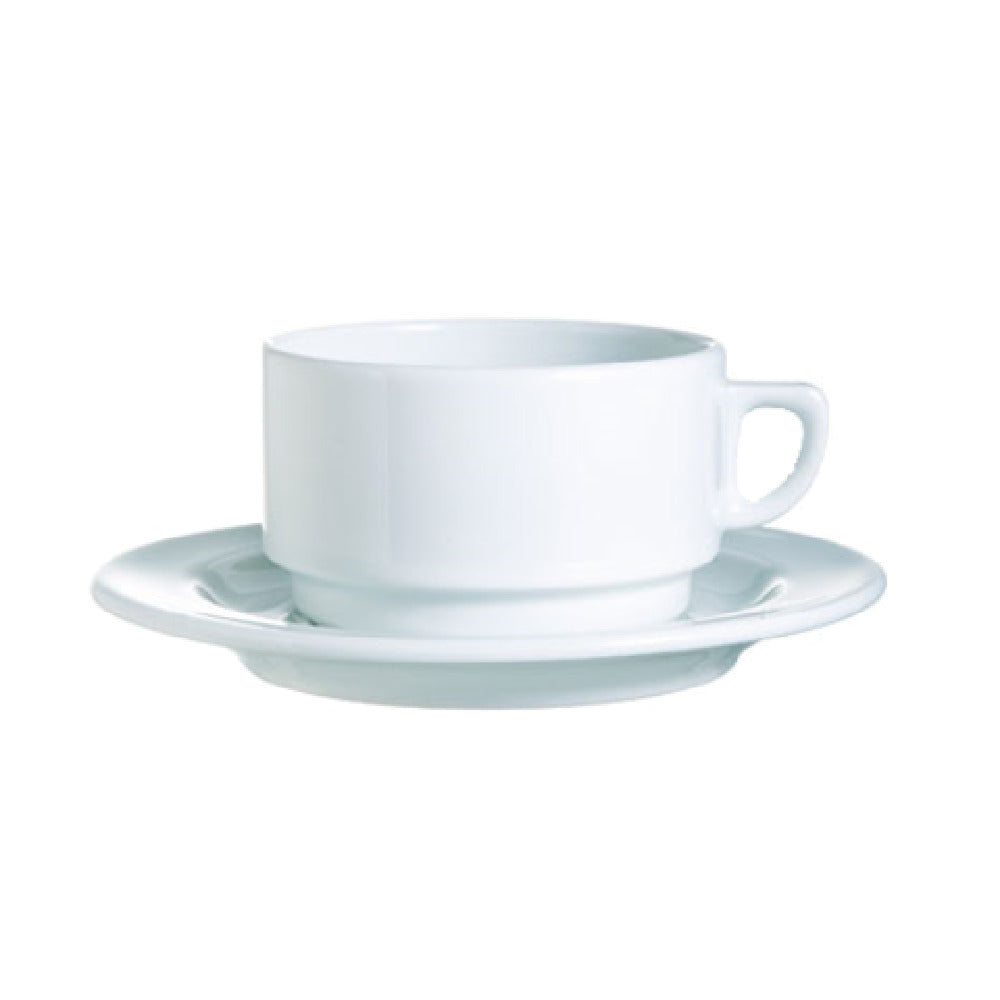 Arc Cardinal R0839 Arcoroc Candour Stack Cup 9.75 Oz (L:4.75'' X W:3.75'') High Alumina Porcelain
