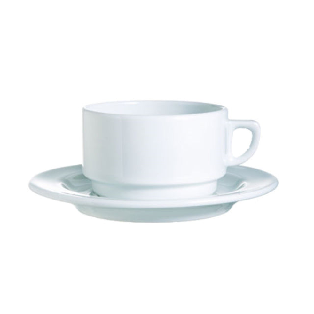 Arc Cardinal R0839 Arcoroc Candour Stack Cup 9.75 Oz (L:4.75'' X W:3.75'') High Alumina Porcelain
