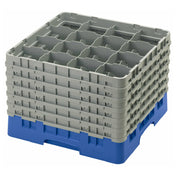 Cambro 16S1214168 Camrack® Glass Rack With (6) Soft Gray Extenders Full Size