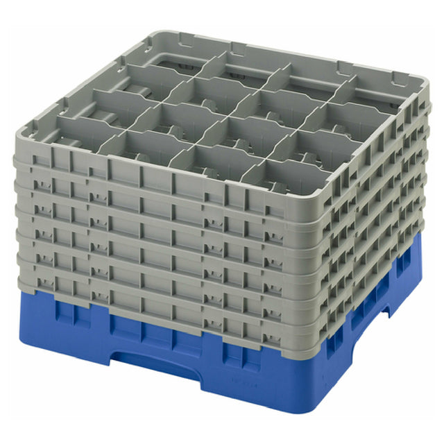 Cambro 16S1214168 Camrack® Glass Rack With (6) Soft Gray Extenders Full Size