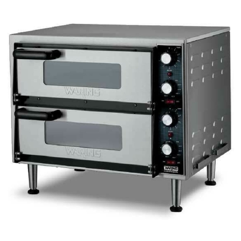 Waring WPO350 - Double-Deck Pizza Oven, Electric, Countertop