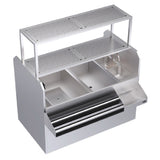 Krowne KRPT-60LP-10 Royal Series Underbar Ice Bin/Cocktail Station Pass-thru Combo