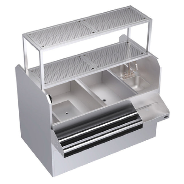 Krowne KRPT-60LP-10 Royal Series Underbar Ice Bin/Cocktail Station Pass-thru Combo