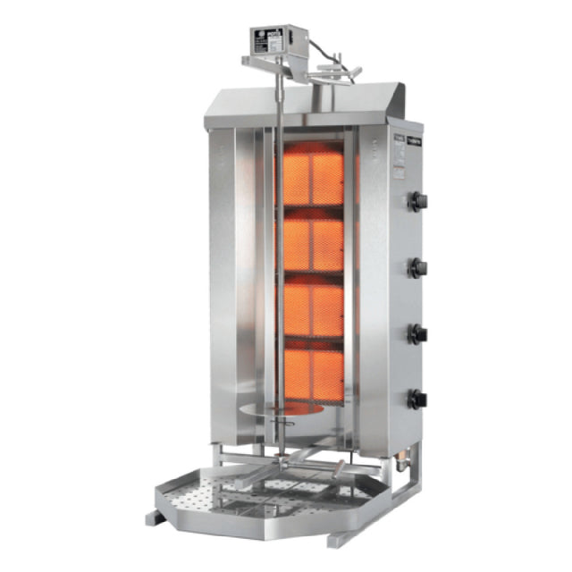 Omcan 49161 (GD4/MU) Trento Potis Doner Kebab Machine/Vertical Broiler Natural Gas