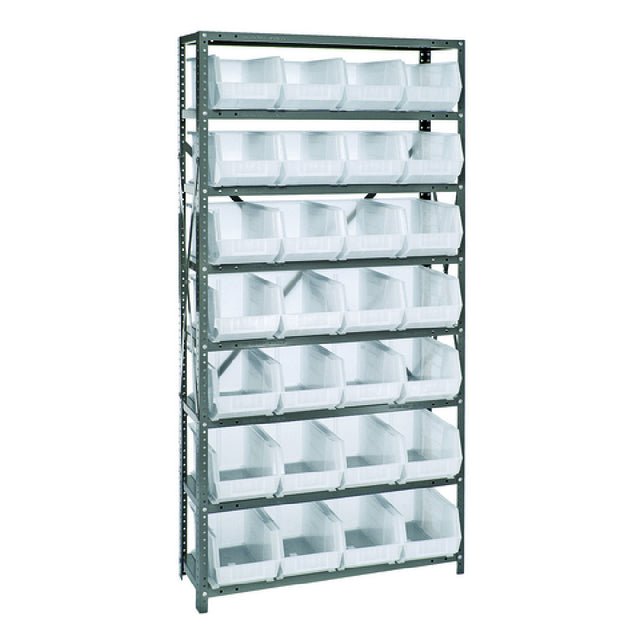 Quantum QSBU-240CL Shelving Unit 12"D X 36"L X 75"H Heavy Duty