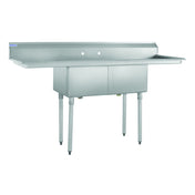 Hubert 29N-006 - Kratos® Compartment Sink Commercial, 18"W X 18"D X 12"H Bowl Size