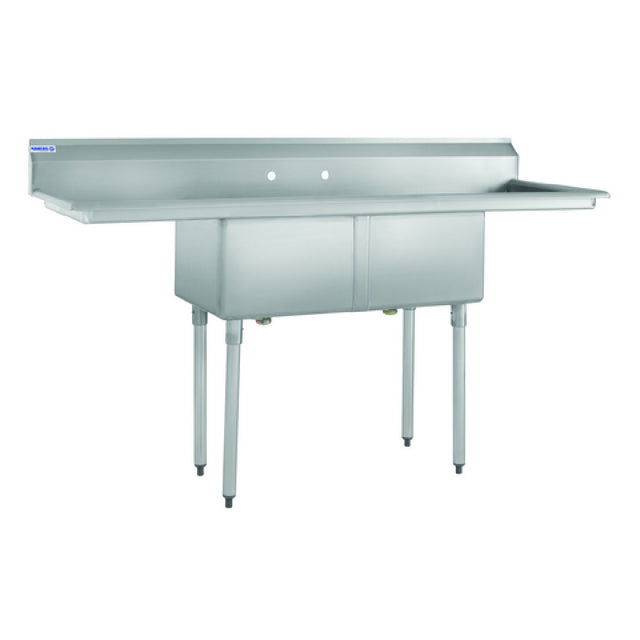Hubert 66233 - Kratos® Compartment Sink Commercial, 18"W X 18"D X 12"H Bowl Size