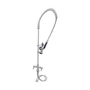 T&S Brass S-0113-CR-BY Single Hole Deck Mount Mixing Faucet 24” Riser 44” Flexible Hose With Heat Resistant Handle