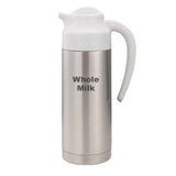 Service Ideas S2SN100WHOLEETWHT SteelVac™ Vacuum Creamer 1 Liter (33.8 Oz.)