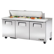 True Refrigeration TSSU-72-16-HC Sandwich/Salad Unit (16) 1/6 Size (4"D) Poly Pans