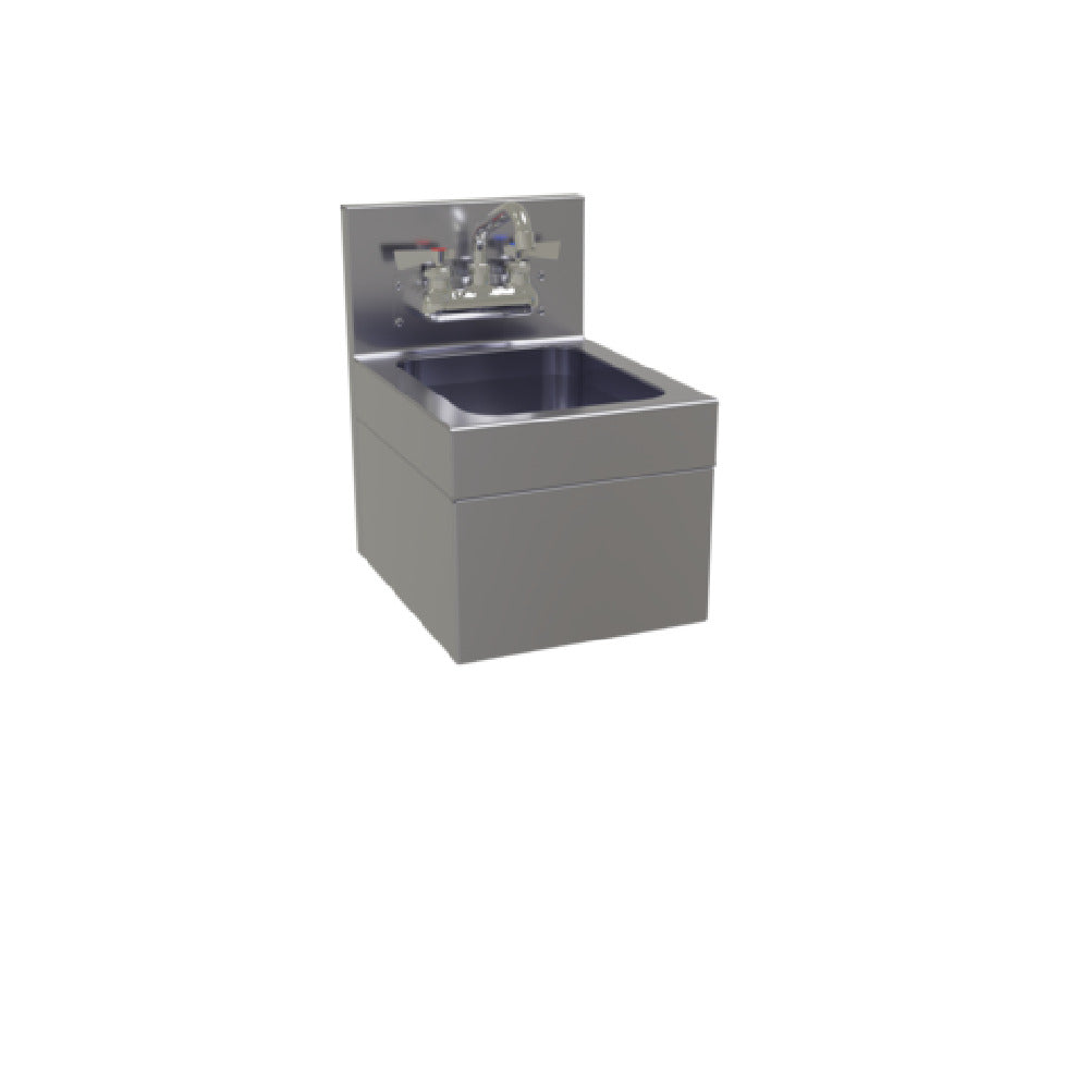 Glastender WHS-12 Hand Sink Wall Mount With Skirt 12"W X 15"D O.A.