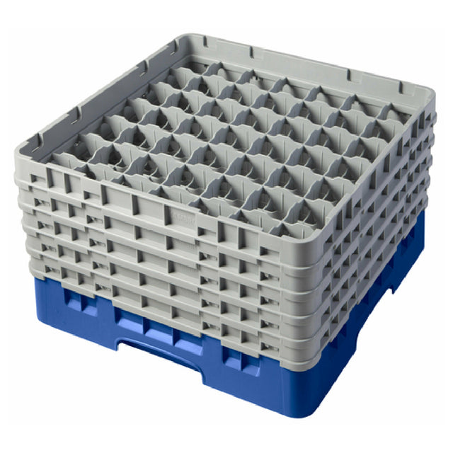 Cambro 49S958168 Camrack® Glass Rack With (5) Soft Gray Extenders Full Size