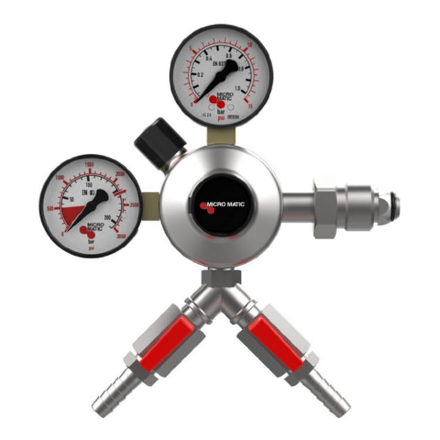 Micro Matic 842N-15-2-PP Premium Plus Nitrogen Regulator 0-15 PSI Dual Shutoffs