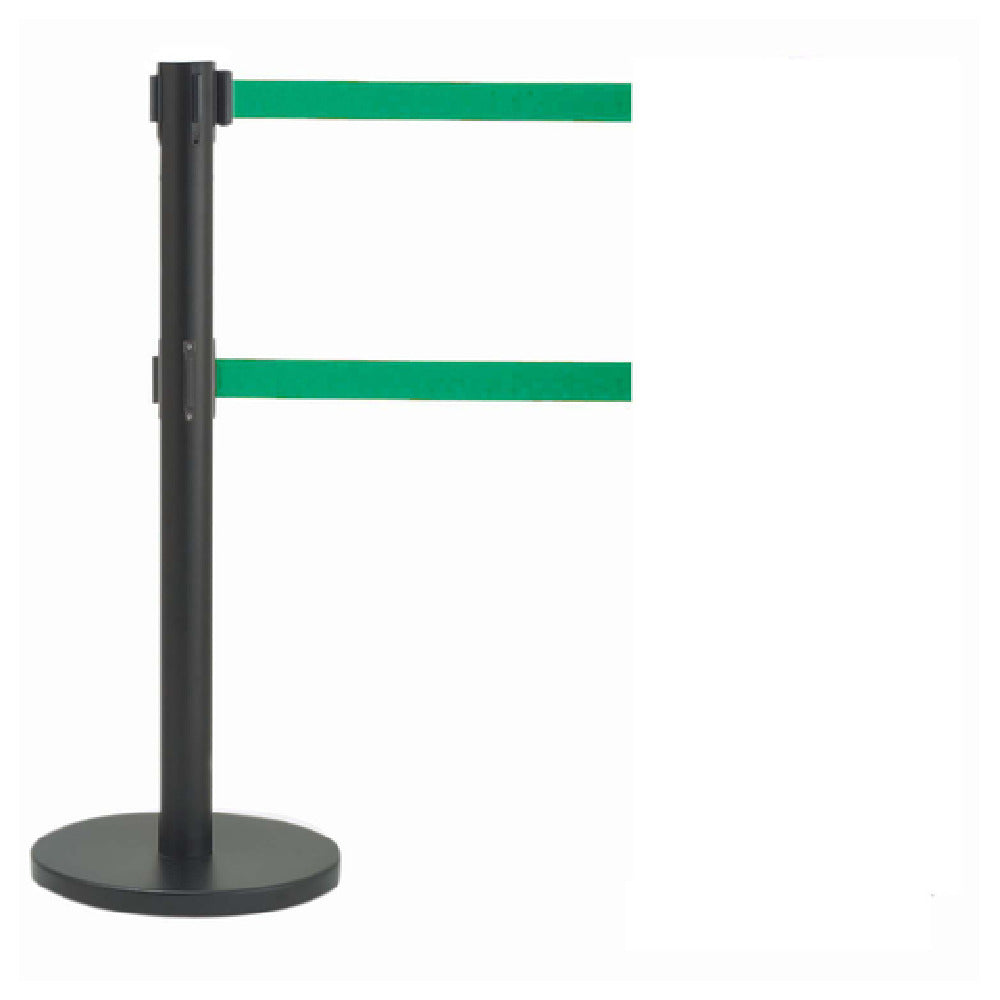 Aarco HBK-27GR HBK-27GR Form-A-Line™ System Dual Retractable Belt Style Has A Black Finish