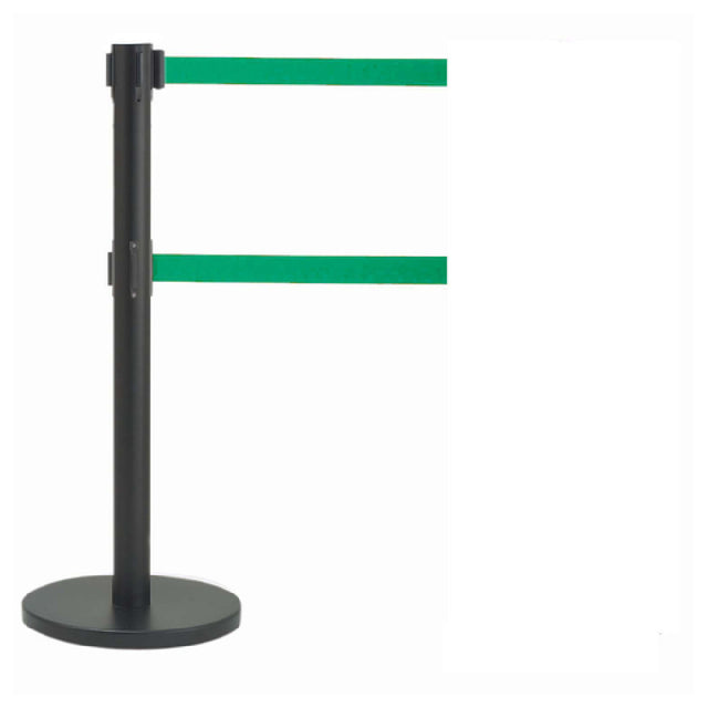 Aarco HBK-27GR HBK-27GR Form-A-Line™ System Dual Retractable Belt Style Has A Black Finish