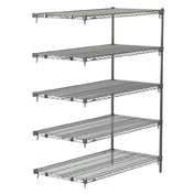 Metro 5AA557C Super Adjustable Super Erecta® Add-On Shelving Unit 48"W X 24"D X 74"H