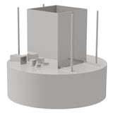 Avtec SSA-ISLE48R - SimpleSpec Isle Display Cooking Hood, Type I, Island Style - Round