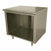 Advance Tabco EEB-SS-244 Special Value Economy Work Table 48"W X 24"D Open Front Cabinet Base