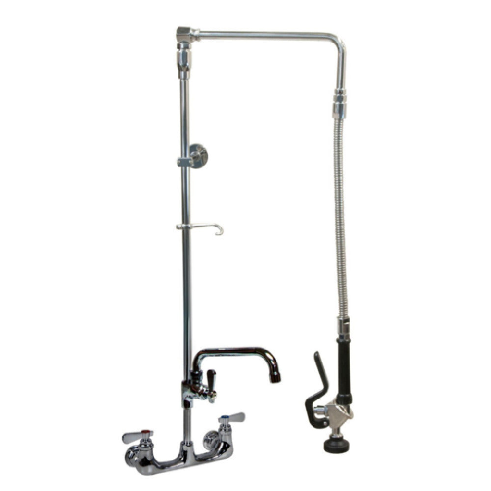 BK Resources BKF-SMSAPR-WB-AF8-G - Optiflow Swing Arm Pre-Rinse Assembly, 8" O.C Splash Mount