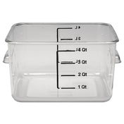 Rubbermaid FG630400CLR Space Saving Container 4 Quart 8-3/4"L X 8-5/16"W X 4-3/4"H