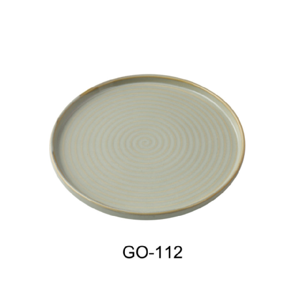 Yanco GO-112 Golden Coast Dinner Plate 12" Dia. X 1-1/4"H Porcelain