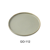Yanco GO-112 Golden Coast Dinner Plate 12" Dia. X 1-1/4"H Porcelain
