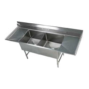 Klinger's Trading EIT22D24 Elite Sink Two Compartment 96"W X 29-1/2"D X 41"H