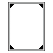 Risch RIO-1V 8.5X14 Rio Hardback Reptilian Pattern Menu Cover (specify Color) 8-1/2" X 14"