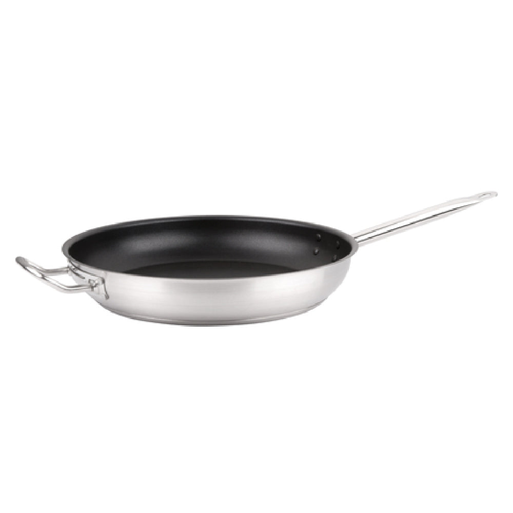 Omcan 85274 (85274) Fry Pan 12" Diameter Pan Riveted Handle & Helper Handle