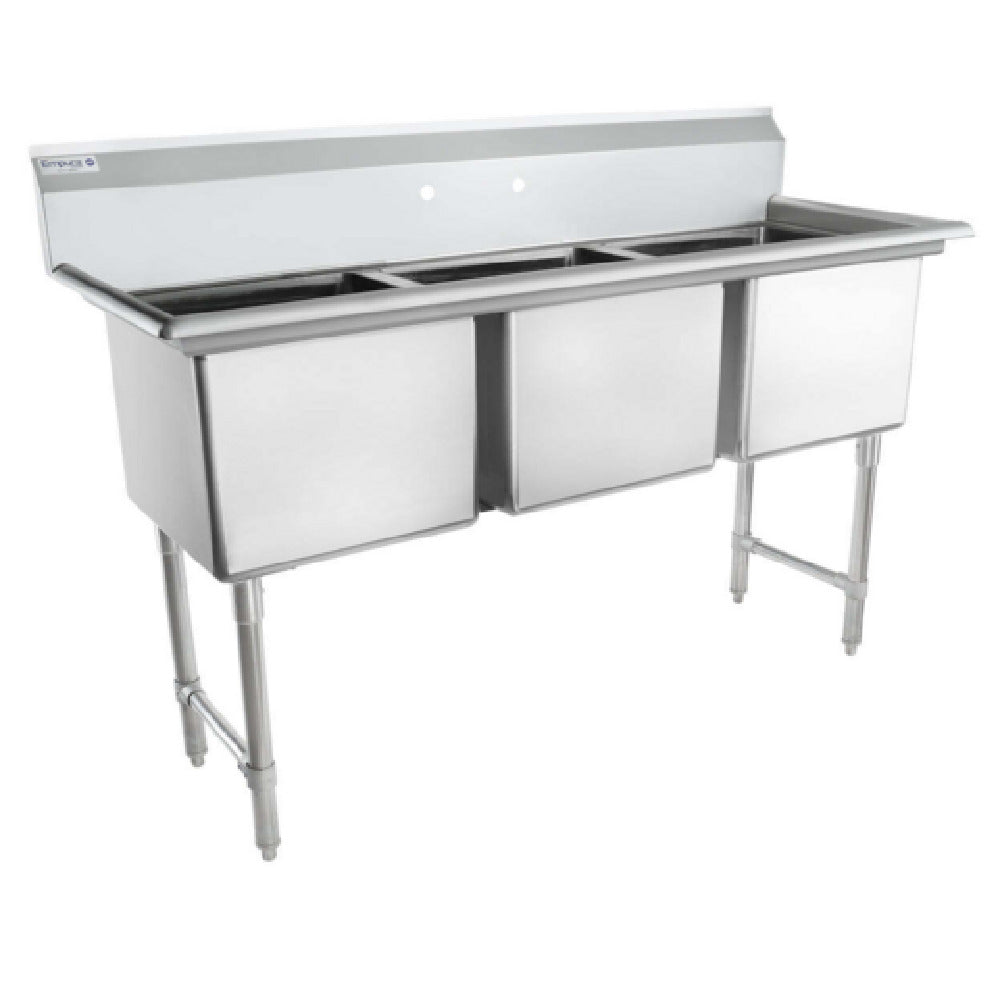 Empura EHD31818 - Sink, 63"W X 23.5"D X 44.25"H, (3) Compartment