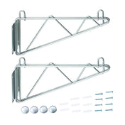 Hubert 30V-112 - CenPro Deep Wall Mounting Brackets For Chrome Wire Shelving, 14"