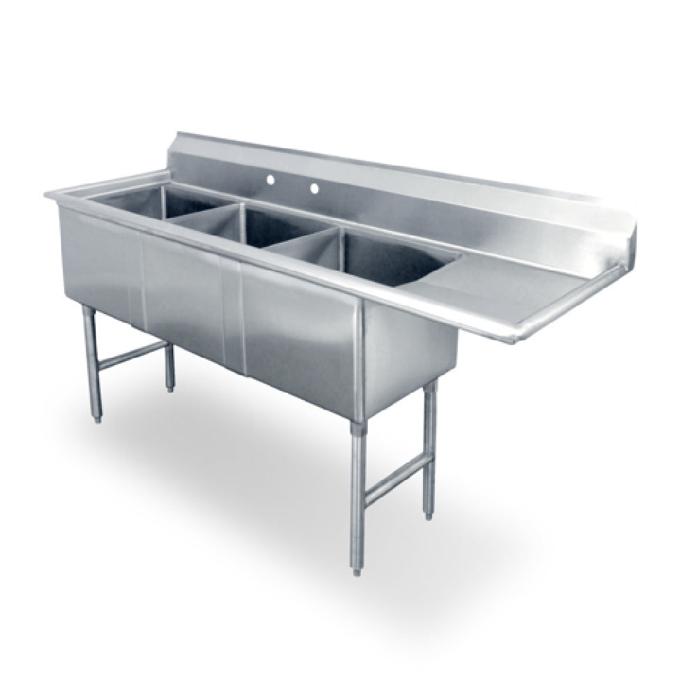 Steel Works Stainless SWS3C101410-10R-318 Sink 18ga/304 Stainless Steel 19-1/2" X 42-1/2" X 43-3/4"H