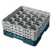 Cambro 20S638414 Camrack® Glass Rack With (3) Soft Gray Extenders Full Size
