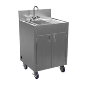 Winholt STCT-BHD2436PUMP-WH Hand Sink Mobile 1-compartment