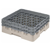 Cambro 30S434184 Camrack® Glass Rack With (2) Soft Gray Extenders Full Size