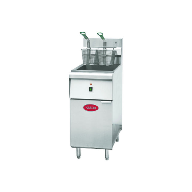 Hubert 105824 - Kratos Commercial Floor Fryer, Electric, 40 Lb. Oil Capacity