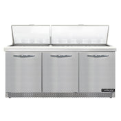 Continental Refrigerator SW72N30M-FB Mighty Top Sandwich Unit Front Breather 72"W