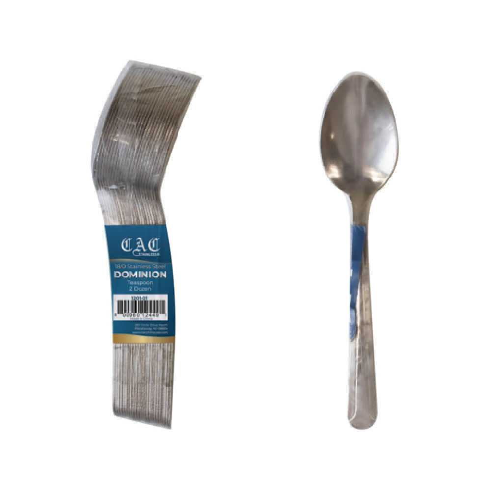 CAC China 1201-01 Dominion Teaspoon 5 7/8" 18/0 Stainless Steel
