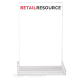 Hubert 80299 - Premium Sign Holder, 4" X 6"H, Acrylic