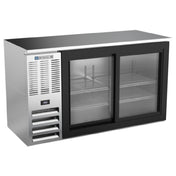 Beverage Air BBN58HC-F-GS-S - Refrigerated Food Rated Back Bar Storage Cabinet, Two-section