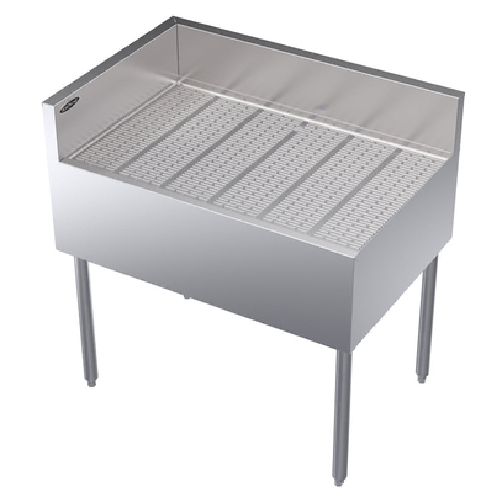 Krowne KR24-C36L Royal Series Underbar Corner Drainboard Free Standing 36"W X 24"D X 36-1/2"H O.A.