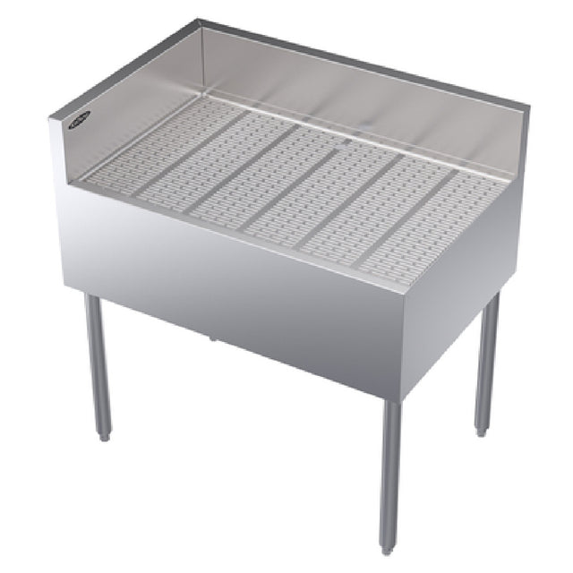Krowne KR24-C36L Royal Series Underbar Corner Drainboard Free Standing 36"W X 24"D X 36-1/2"H O.A.