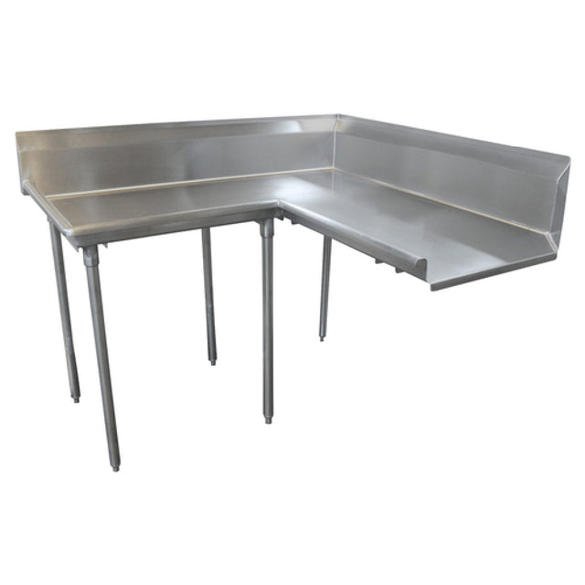 Advance Tabco DTC-K60-48L Korner Clean Dishtable L-shaped Attaches To Left Of Dish Machine Operator