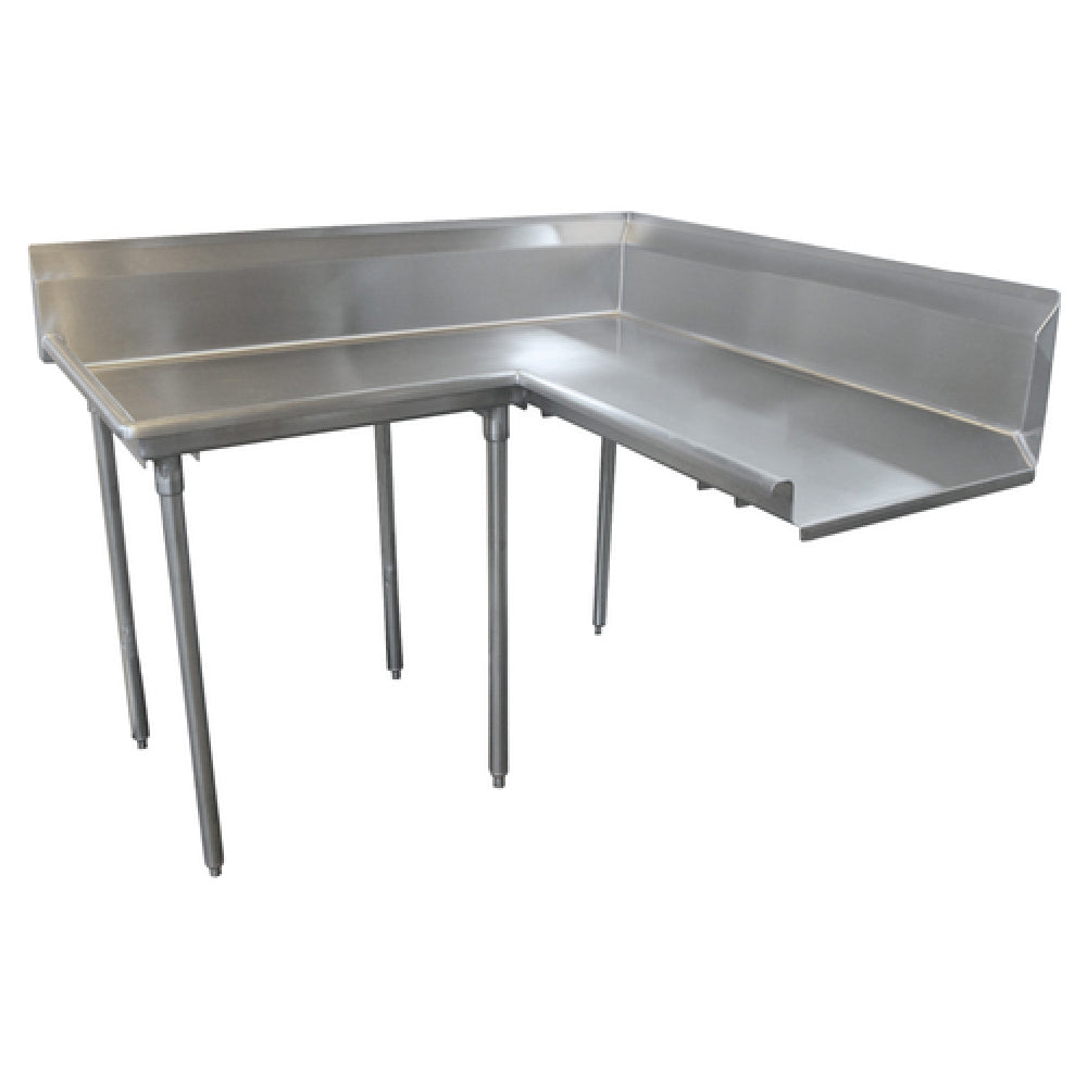 Advance Tabco DTC-K60-72L Korner Clean Dishtable L-shaped Attaches To Left Of Dish Machine Operator