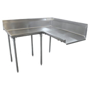 Advance Tabco DTC-K60-72L Korner Clean Dishtable L-shaped Attaches To Left Of Dish Machine Operator